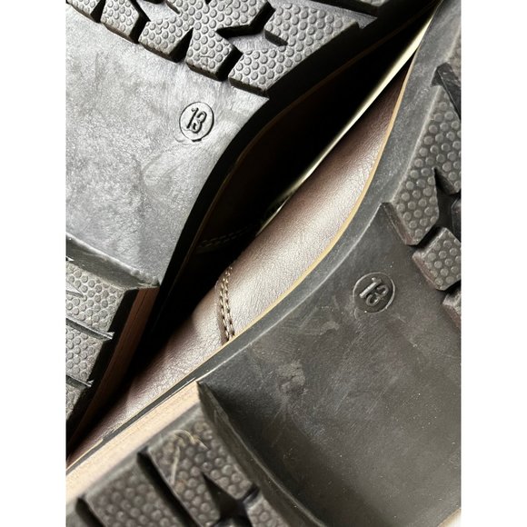 Vance Co. Pratt Boots Men's WD 13 Brown Faux Leather Side Goring Zipper Closure - Picture 12 of 12